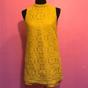 Forever 21 mod 60s mock turtleneck mini dress